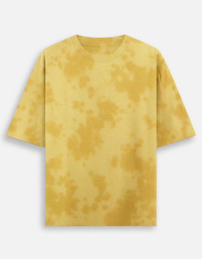 Tie-Dye Oversized T-Shirt ready for custom printing
