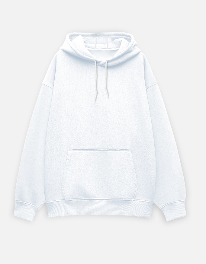 Oversized Hoodie ready for custom printing