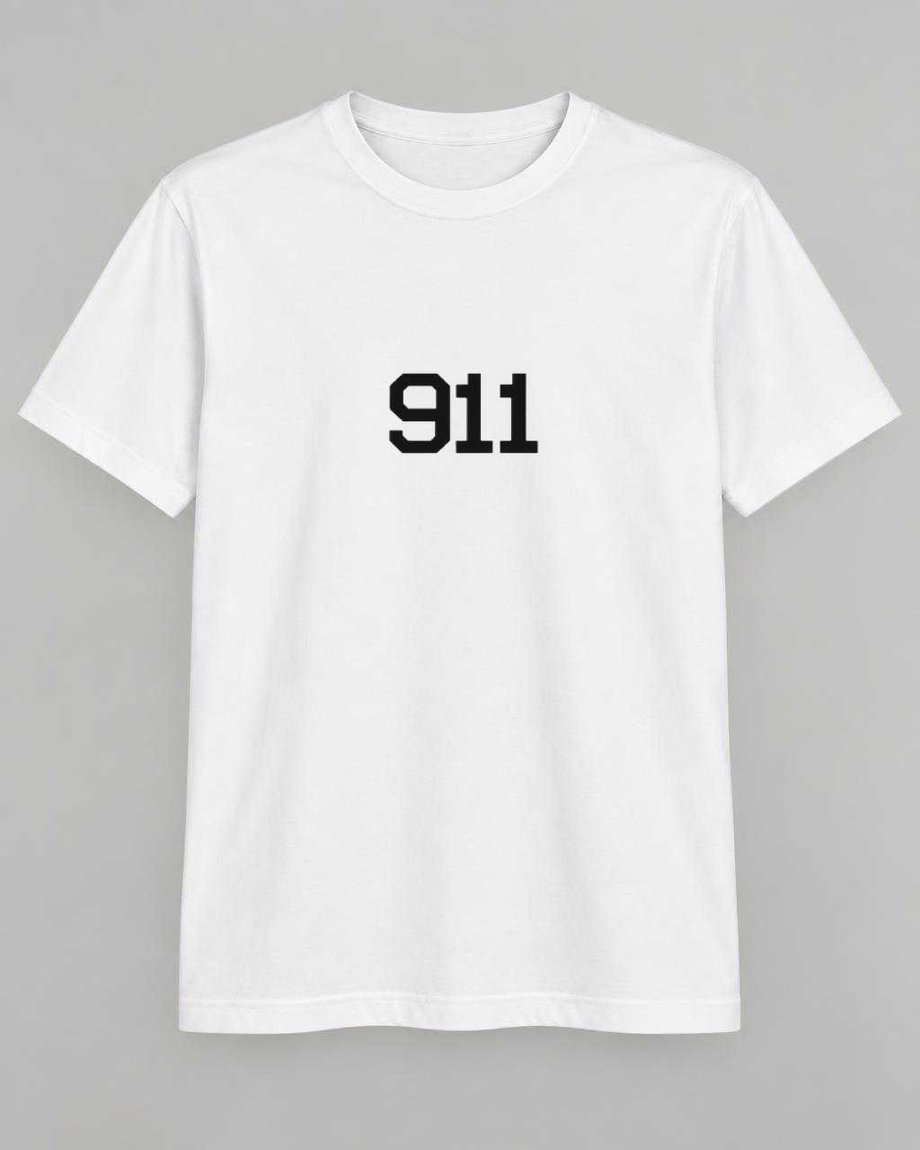 Porsche 911 T-shirt in White, front view