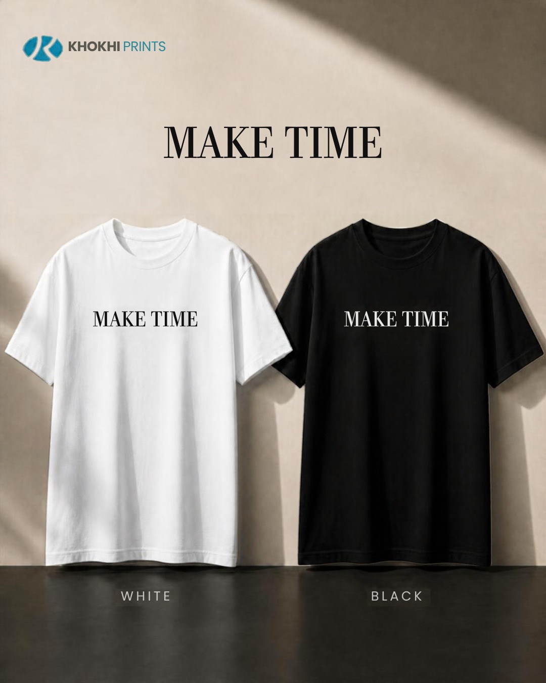 Apparel ready for an original Khokhi Prints design
