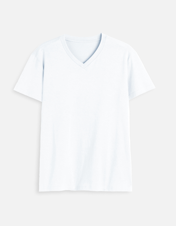 Male V-Neck T-Shirt ready for custom printing