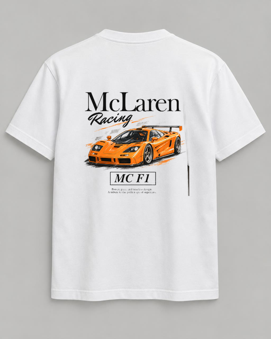 McLaren T-shirt in White, back view