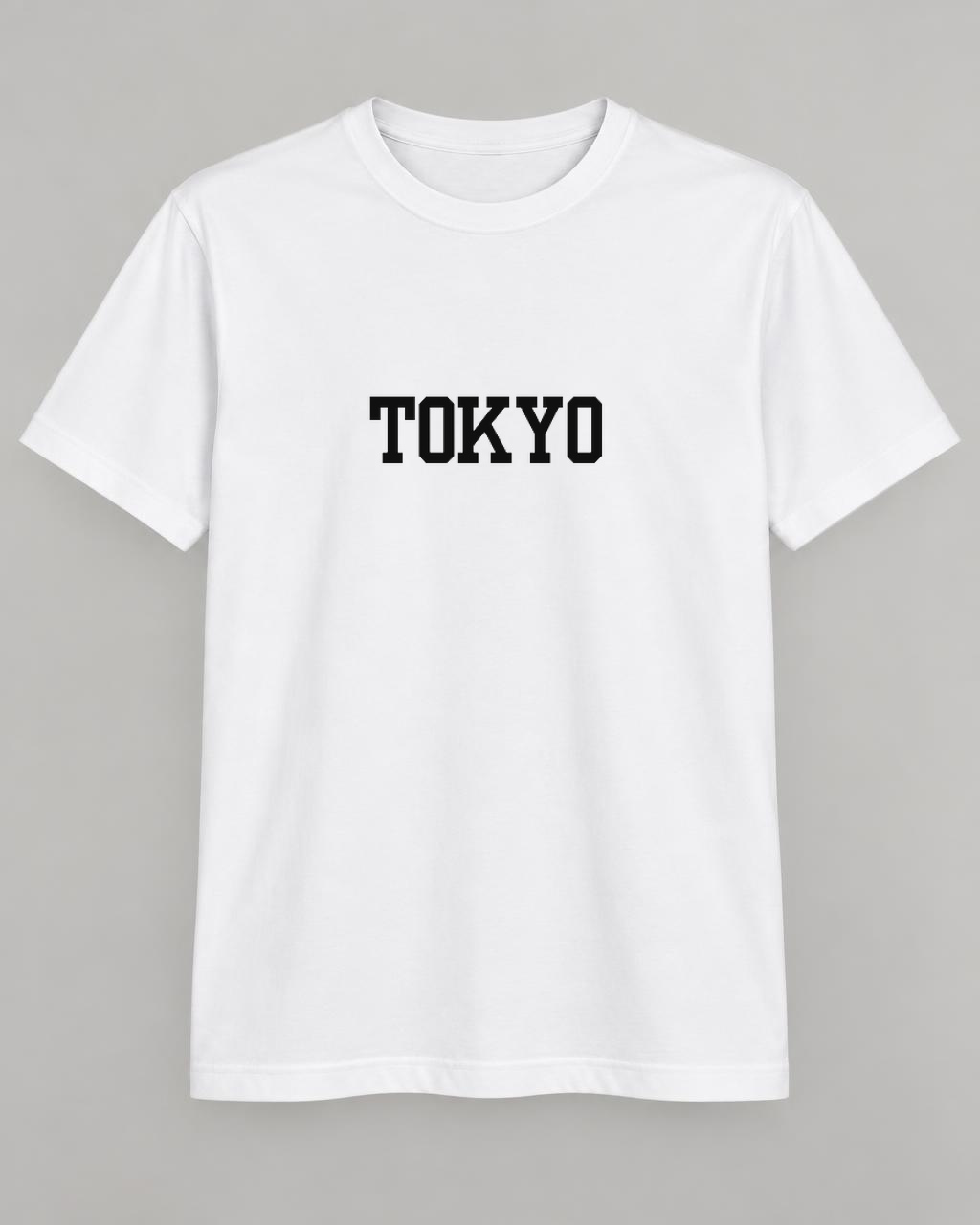 Tokyo T-shirt in White, front view