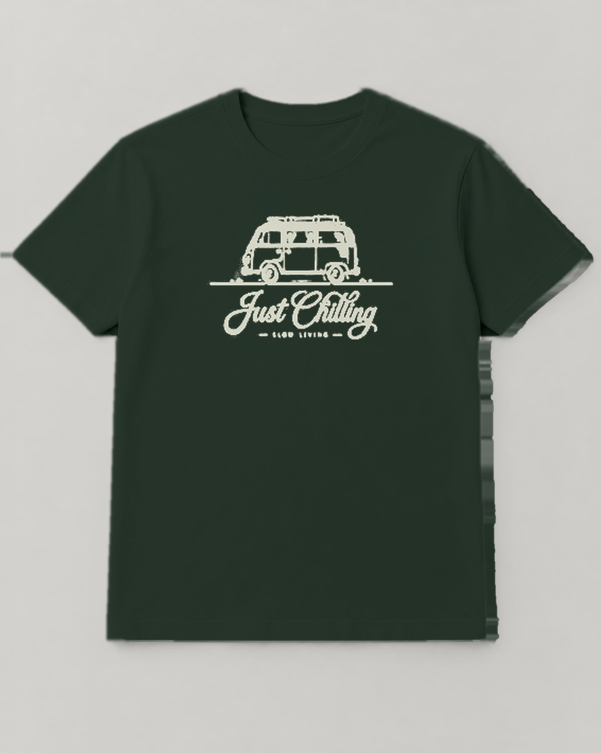 Just Chilling T-shirt in Deep Green, thumbnail