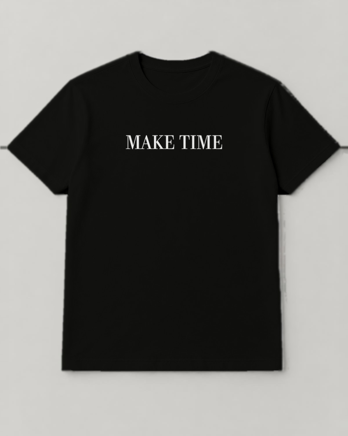 Make Time T-shirt in Black, thumbnail